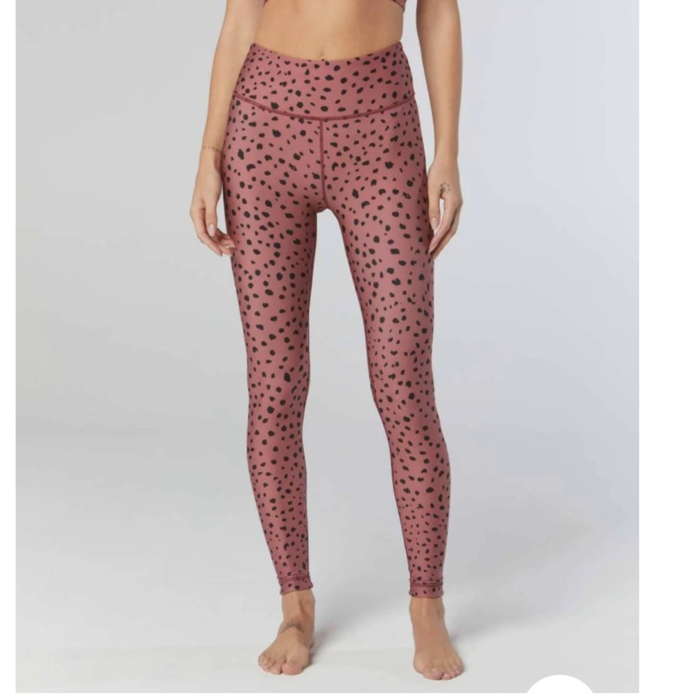 Wear it to heart ARIA REVERSIBLE LEGGING SEEING SPOTS Small Cheetah Animal Pink